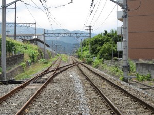 秩父鉄道御花畑駅 西武鉄道分岐点