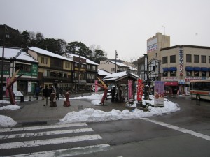 JR山陰本線 城崎温泉駅 駅前ロータリー