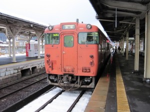 JR山陰本線 浜坂駅発鳥取行きディーゼルカー