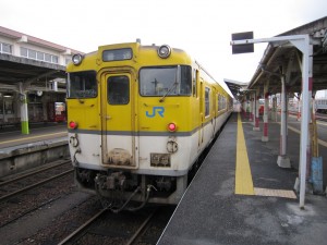 ディーゼルカー JR山陰本線 益田駅にて