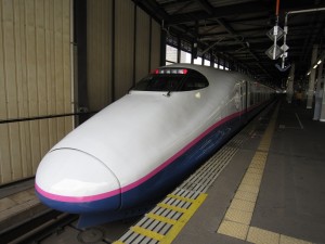 東北新幹線 はやて号 盛岡駅にて