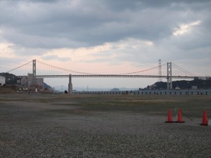 関門大橋 下関より撮影