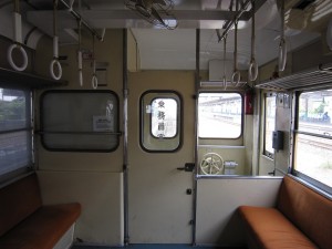 小湊鉄道 キハ206 運転席 一両編成にして、ワンマンカーじゃありません