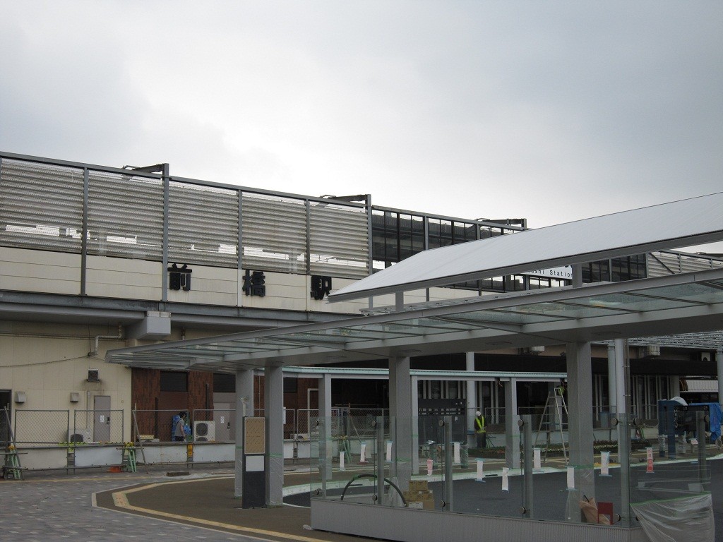 JR両毛線 前橋駅 北口 駅前工事中です