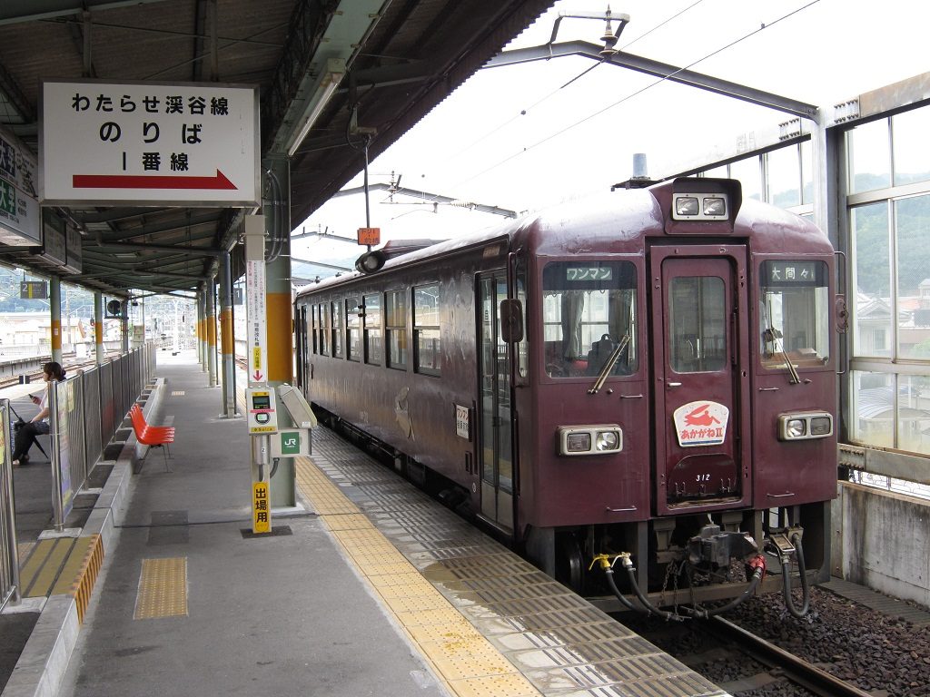 JR両毛線 桐生駅 わたらせ渓谷鉄道線のりば
