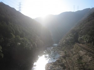 保津峡と旧山陰本線