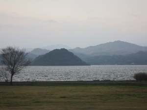 冬の12月の鳥取県内を移動中 でも雪は積もってません
