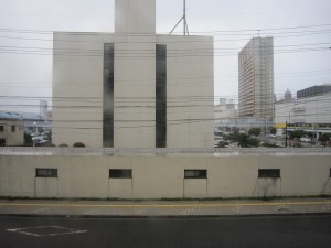 雨の下関 ホテルより