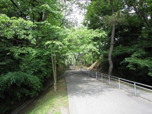 千秋公園 大手門通り入口