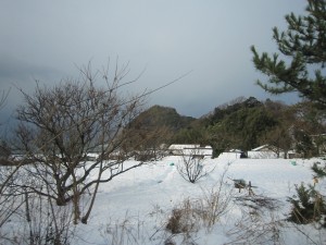 雪のジオラマ JR山陰本線 城崎温泉~浜坂にて