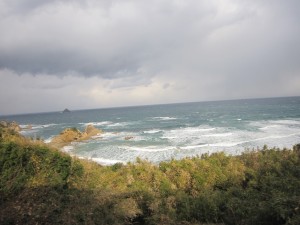 JR山陰本線 益田~長門市 冬の日本海 いや、きれいですね