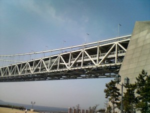 明石海峡大橋 舞子プロムナード 地上より