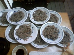 皿そば 城崎温泉のすぐ近く、出石の名物です