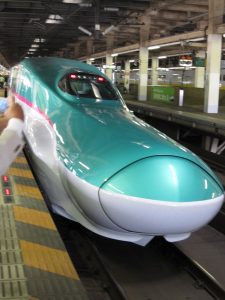 東北新幹線 はやぶさ E5系 正面 大宮駅にて