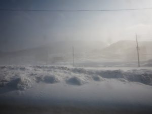 長電バス 野沢温泉~長野駅 ご覧の通りとんでもない雪国です