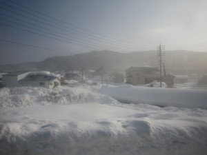 長電バス 野沢温泉~長野駅 これを見ていただくと野沢温泉って雪深いってわかります