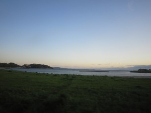 名鉄蒲郡線の車窓 海がきれいですね