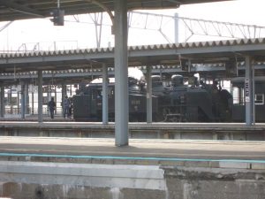 SL函館大沼号 函館駅にはバックで入線しました