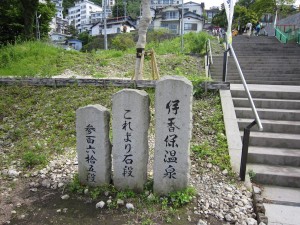 伊香保温泉 石段街 全部で365段あるそうです