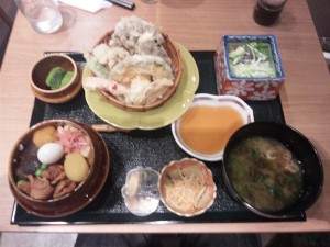 天ぷら御膳 高崎駅の荻野屋にて