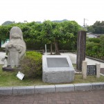 国指定天然記念物 浮島の森 おいの伝説のおいのの像