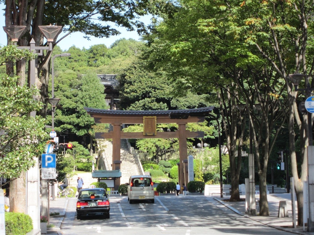 二荒山神社 正面から見た鳥居