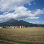磐越西線から見える会津磐梯山