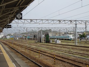 JR東海 紀勢本線 新宮駅 駅構内の留置線