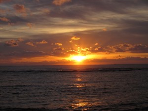 初日の出 千倉海岸にて あけましておめでとうございます