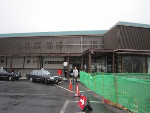 JR東日本 吾妻線 長野原草津口駅 駅舎 駅前ロータリー工事中