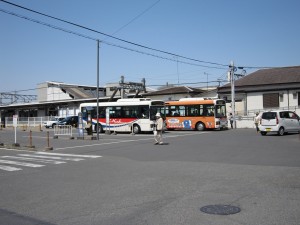 東武東上線 小川町駅 駅前バスターミナル