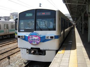秩父鉄道 6000系 急行しばざくら 正面 熊谷駅にて