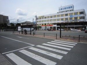 富士急行線 河口湖駅 駅前ロータリー