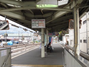 秩父鉄道 秩父駅 ホーム 御花畑・三峰口方向を撮影