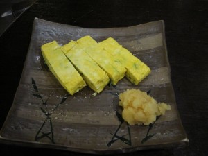 出し巻き卵 横浜みなとみらい万葉倶楽部にて