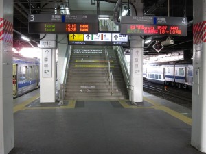 JR水郡線 水戸駅 常磐線いわき方面行ホーム