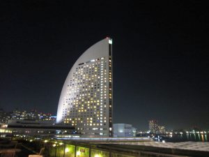 パシフィコ横浜の夜景 横浜みなとみらい万葉倶楽部にて