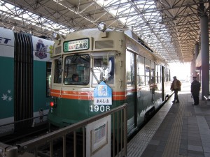 広島電鉄 元京都市電 広島港駅にて