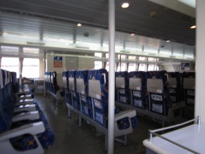 広島-松山 高速船 スーパージェット 1階普通席 シート