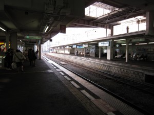 伊予鉄道横河原線 松山市駅 郊外線ホーム