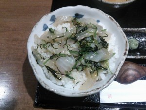 鯛めし 食べるときはこうやって食べます