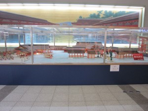 厳島神社の模型 広島空港にて