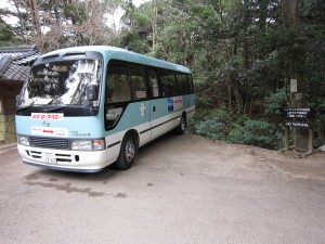 実は宮島ロープウェイって無料送迎バスがあったのでした