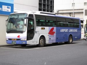 広島空港リムジンバス 広島バスセンターにて