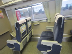 JR西日本 381系 特急こうのとり 普通車 シート 福知山駅にて