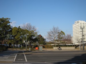 広島市民球場の跡地 ご覧の通り、何にもありません