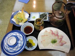 鯛茶漬け御膳 福岡空港にて