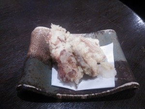 ちくわとかしわの天ぷら 横浜みなとみらい万葉倶楽部にて