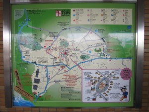 草津温泉駅 バスターミナル 草津温泉案内図