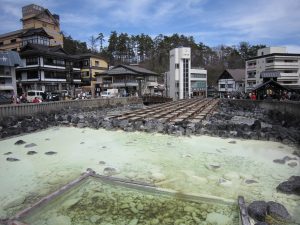 草津温泉 湯畑 白旗源泉側から撮影
